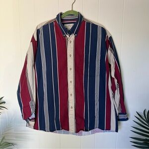 Striped Red and Blue Men's Shirt